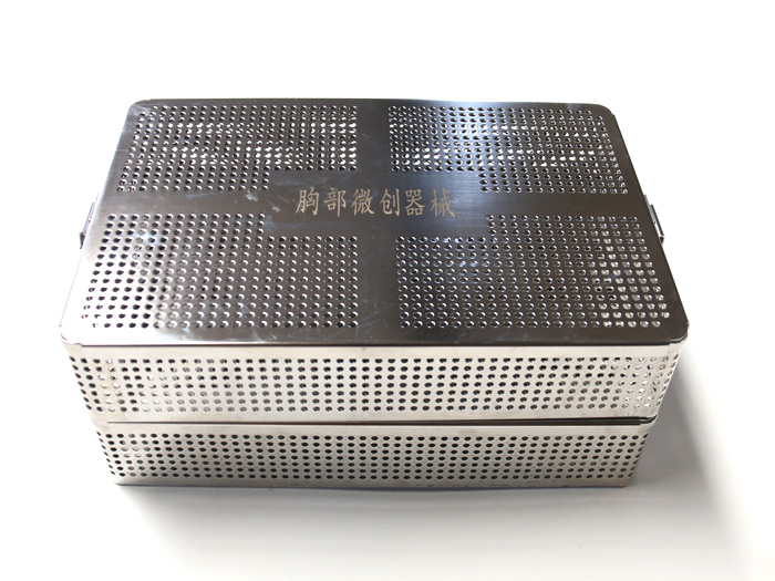 帶蓋消毒筐-胸部微創器械消毒筐